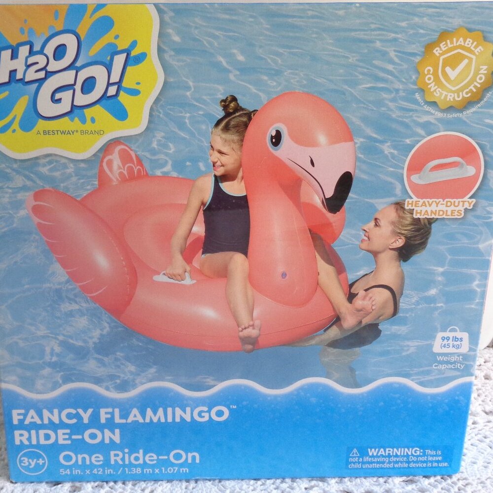 H2O GO Shaded Baby Boat INFLATABLE Ride On Pool Float NEW
